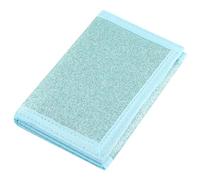 NEICY Portefeuille en toile avec blocage RFID pour homme et femme - Portefeuille camouflage à trois volets pour sports de plein air avec autocollant magique pour adolescents et enfants, Bling bleu