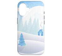 Neige et Ciel avec Paysage d'hiver et Nature à Noël Coque pour iPhone 16
