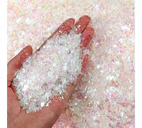 Neige Scintillante de Noël 8,8 oz Fausse Neige Métallique Irisée pour Artisanat Confettis en Aluminium Flocons d'Aluminium Décor de Poudre de Flocage Neige Artificielle pour Arbre de Noël