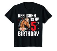 Neigh is My 5th Birthday Equestrian Horse Lover T-Shirt