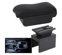 NEIGHBOBHOOD Console Centrale Consoles pour R&enault pour Clio 5 Accoudoir De Voiture Boîte Accoudoir Intérieur Boîte De Rangement Centrale(B Black Line 3usb)