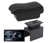 NEIGHBOBHOOD Console Centrale Consoles pour R&enault pour Clio 5 Accoudoir De Voiture Boîte Accoudoir Intérieur Boîte De Rangement Centrale(A White Line No USB)