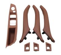 NEIGHBOBHOOD Poignées porte intérieures Pour Série 5 F10 F11 520 523 525 528 2010-2017 7PCS LHD Intérieur Interrupteur Lève-vitre Accoudoir Couvercle(marron,B)