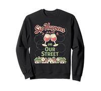 Neighbors with Wine Social Club Suburban Friends Wine Sweatshirt
