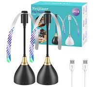 Neijiaer Anti Mouche Ventilateur de Table, Anti Moucherons Plié et Suspendu, Ventilateur Anti Moustique Exterieur Efficaces Alimenté par USB ou Batterie pour Cuisine,BBQ,Fêtes (Noir,2PCS)
