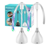 Neijiaer Anti Mouche Ventilateur Mouche Table, Anti Moucherons Plié et Suspendu, Anti Mouche Interieur Efficaces Alimenté par USB ou Batterie pour Anti Moucherons Cuisine,BBQ,Fêtes(Blanc 2PC)