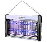 Neijiaer Lampe Anti Moustique 3200V Tue Mouche Electrique USB avec Câble, 2 X LED UV Lampe Anti Mouche, Protection Tactile, Suspendu, avec Plateau, pour Intérieur et Extérieur