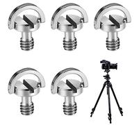 Neikafan 5 Pcs Vis à Anneau D DSLR Rapide Montage CaméRas pour TréPied de CaméRas Monopode 1-4" Pouces Plaque de DéGagement Rapide Adaptateur de Vis Accessoires de CaméRas