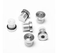 Neikafan Bouchon Obturateur Plomberie 6 Pièces 1/4 Pouces Male Bouchon Nourrice Plomberie en Acier Carbone pour Sceller l'Étanchéité et Blocage des Pompes à Huile Hydrauliques