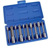 Neiko® 10054 A 10,2 cm Extra long XZN Triple de douille à 12 pans Carré, EN ACIER S2 | Lot de 10
