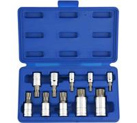 Neiko® 10056 une XZN Triple de douille à 12 pans Carré, EN ACIER S2 | Lot de 10