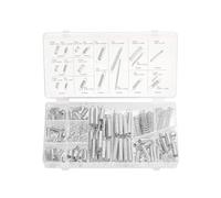 NEIKO 50456A Assortiment de ressorts 200 pièces, kit de ressorts d'extension et de compression, ressorts de compression mécaniques en acier zingué, tailles assorties, petits ressorts pour tous les