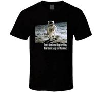 Neil Armstrong 1st Man on Moon rip American USA Astronaut Space Mens T-Shirt Casual Cotton Unisex Black Tee Tops L