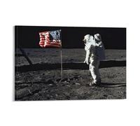 Neil Armstrong Apollo 11 13 Moon Landing (32) Poster d'œuvres d'art cool Impression sur toile à suspendre 30 x 45 cm