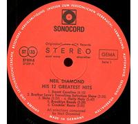 Neil Diamond - His Greatest Hits - Sonocord - 27 059-5