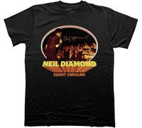 Neil Diamond - T-shirt "Sweet Caroline" pour homme/femme unie RO9221 (M) (Noir)