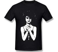 Neil Gaiman Death Men's Fashion Cotton T-Shirt Unisex Black Tee Hemden(X-Large)