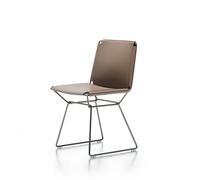 Neil Leather Chair Chaise Cuir MDF Italia gris tourterelle - MDF ITALIA F056509 C027 R906