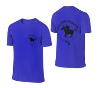 Neil T-shirt d'été en coton pour homme - Noir - Design cool - Logo imprimé graphique - Col rond - Manches courtes - Décontracté - Pour les fans de chanteurs, bleu, XL