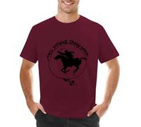 Neil T-shirt d'été en coton pour homme - Noir - Design cool - Logo imprimé graphique - Col rond - Manches courtes - Décontracté - Pour les fans de chanteurs, Maroon-style-2, XL