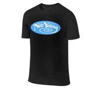 Neil T-shirt d'été en coton pour homme - Noir - Design cool - Logo imprimé graphique - Col rond - Manches courtes - Décontracté - Pour les fans de chanteurs, Noir , XL