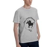 Neil T-shirt d'été en coton pour homme - Noir - Design cool - Logo imprimé graphique - Col rond - Manches courtes - Décontracté - Pour les fans de chanteurs, gris, 3XL