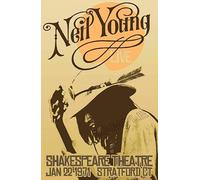 Neil Young Poster mural vintage avec musique rock Format A4