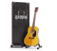 Neil Young - Réplique de Guitare Miniature - Cadeaux de Musique - Ornement Fait à la Main