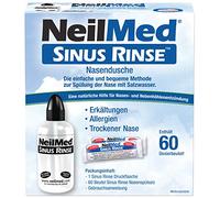 NeilMed SINUS RINSE® Kit de douche nasale avec 60 sachets de sel de rinçage nasal
