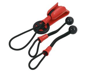 Neilsen CT4201 Système de support d'outil de ceinture élastique - Clip de ceinture en plastique | Retenue de boule élastique | 3 cordons élastiques à billes pour tenir les outils à main et électriques