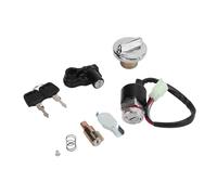 Neiman Serrure De Démarreur Universel Kit Remplacement Pour Dax Pour Skyteam 50cc, 90cc 125cc ST50 Pour ST125 Contacteur D'allumage Cache-réservoir Antivol Casque (2 Clés)