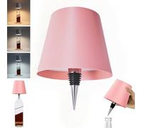 Neioaas Lampe à Bouteille Sans Fil, Nouvelle 2025 Lampe à Bouteille de Vin Sans Fil à Gradation Continue en 3 Couleurs, Lampes LED Tactiles Rechargeables par USB pour la Maison, le Bar, le Camping, le