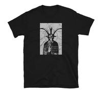 NEIOASVML Occult Baphomet Gothic Grunge Satan Devil Black Lucifer 666 Design T-Shirt
