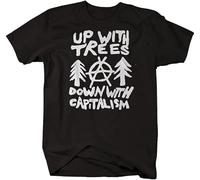 NEIOASVML Up Trees Down Capitalism Anarchy Love T Shirt Graffiti Pullover Sweatshirts Men's
