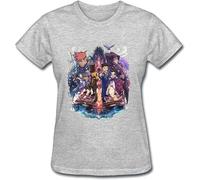 NEIOASVML Women's Ace Attorney Professor Layton Vs Phoenix Wright T Shirt Grey Mens