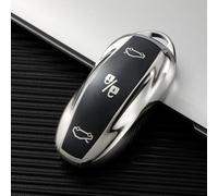 NEIQIUWING 1 coque de clé de voiture en TPU souple avec télécommande, protection complète, porte-clés, coque de rechange pour Tesla Model X