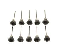 NEIQIUWING 10-teiliges Set Mini-Drahtbürsten-Set mit Messing-Topfscheiben für Schleif- Oder Bohrmaschinen