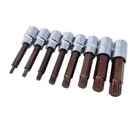 NEIQIUWING Adaptateur de douille 100 mm 12,7 mm avec embout de tournevis à 12 pans pour visseuse électrique et cliquet 1/2"