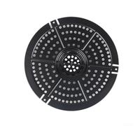 NEIQIUWING Airfryer Accessoires de rechange Crisper Poêle 16 x 16 cm avec poignée résistante à la chaleur pour une cuisson saine et une cuisson saine Noir