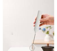 NEIQIUWING Balai électrique à lait rechargeable avec 3 vitesses (5500-7500 tr/min) en acier inoxydable Whisk Café Latte avec station de base et câble de charge