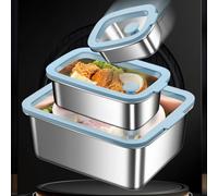 NEIQIUWING Boîte de conservation alimentaire visible en acier inoxydable avec couvercle