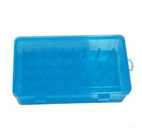 NEIQIUWING Boîte de fil à coudre avec 42 compartiments, boîte de rangement transparente pour fils à coudre et bobines, organiseur en plastique robuste pour accessoires de couture et projets de