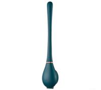 NEIQIUWING Brosse WC en silicone avec support mural, brosse WC flexible pour un nettoyage en profondeur sans coins, hygiénique à séchage rapide, design peu encombrant pour salle de bain, bleu