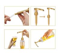 NEIQIUWING Buse de sirop, tête de pompe à pression manuelle 28/400, tête de pompe 10 cm³