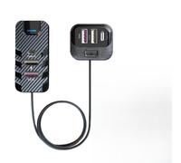 NEIQIUWING Chargeur de voiture USB 66 W avec câble d'extension de 1,5 m pour charge rapide, compatible avec les appareils QC3.0 et Type-C