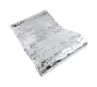 NEIQIUWING Chemin de table argenté avec effet feuille de bronze - Décoration de table élégante pour mariage, fête, banquet, festif pour décoration - 25 cm x 9 m