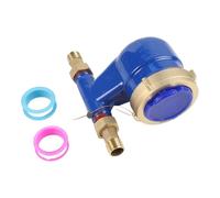 NEIQIUWING Compteur d'eau vertical en cuivre avec mesure précise à quatre aiguilles pour les maisons d'habitation et les projets DN15 DN20 DN25