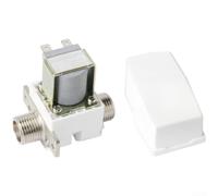 NEIQIUWING Électrovanne pour distributeur d'eau 12 V 24 V 220 V | Le placage en cuivre nickel résiste aux températures élevées et à la pression (F)