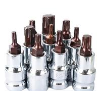 NEIQIUWING Embout de tournevis Torx T20-T70 1/2" en acier allié argenté