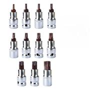 NEIQIUWING Embouts de tournevis Torx pour T20-T70 - Embout conique 1/2" en acier allié - Argenté